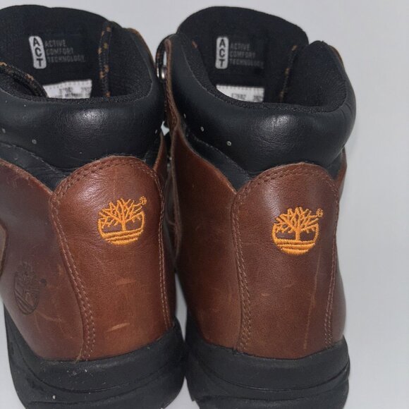 Timberland ACT Brown Leather Women's Gorge MPO Hiking Boots sz 10 Comfort - Picture 5 of 11